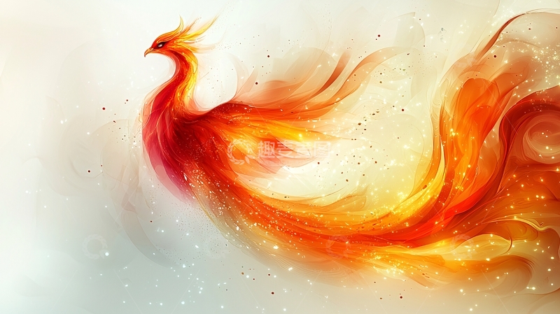高清大图下载【趣麦麦图】火焰凤凰
