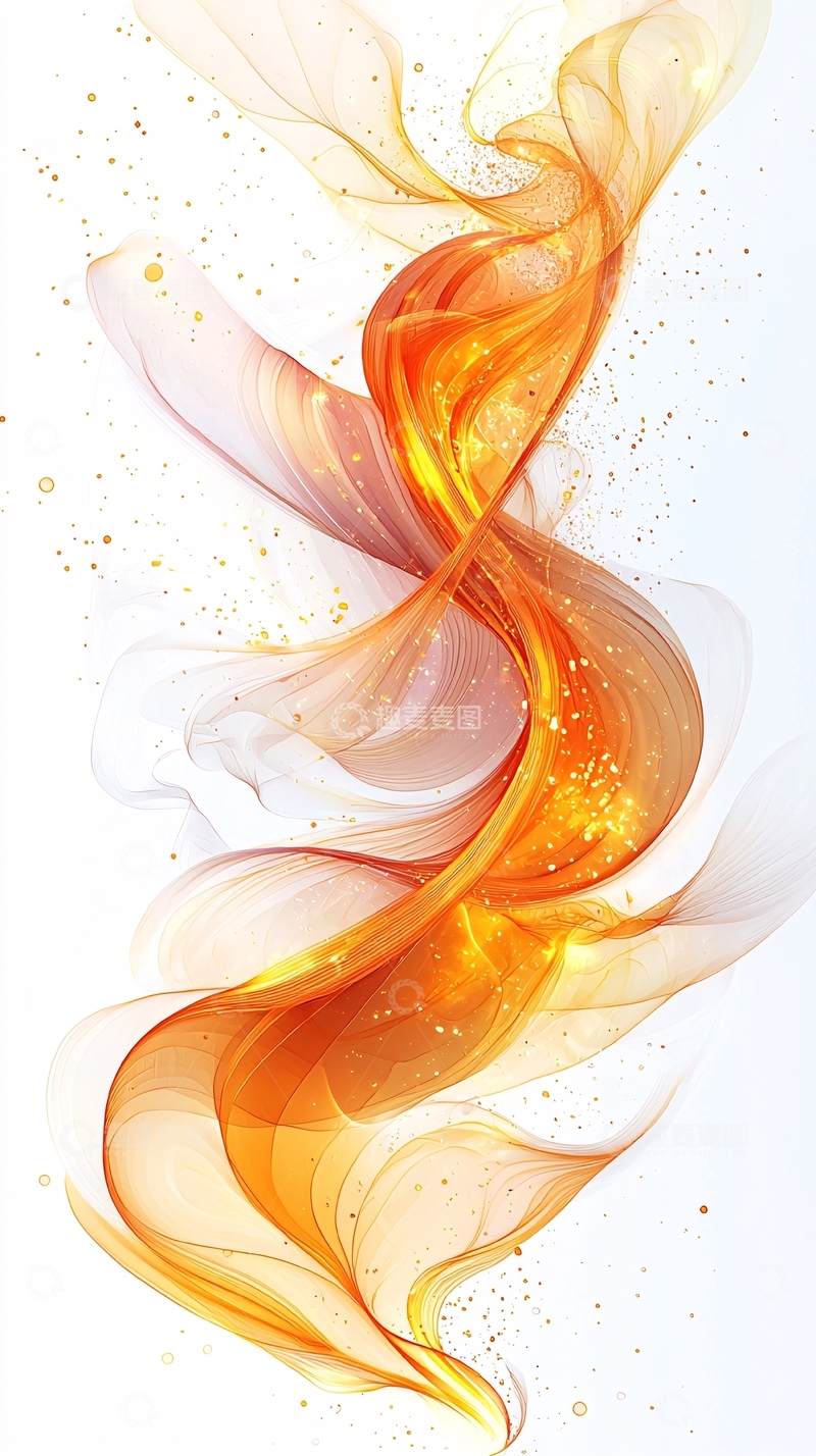 高清大图下载【趣麦麦图】金色烟雾般的抽象背景