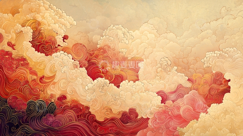 高清大图下载【趣麦麦图】抽象艺术云朵纹理