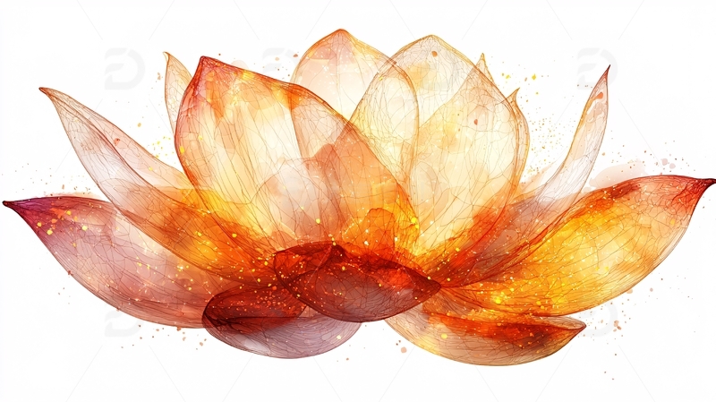 高清大图下载【趣麦麦图】水墨莲花5