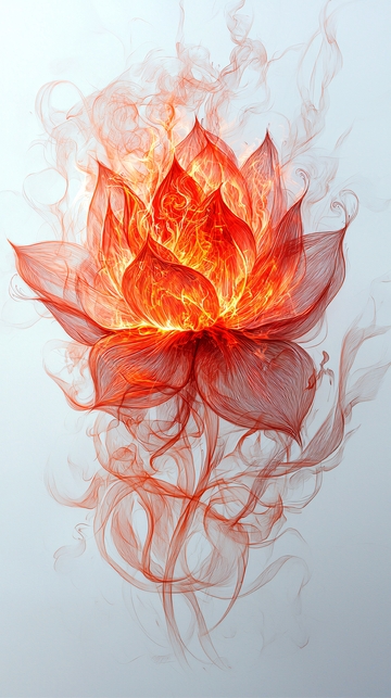 燃烧的火焰莲花