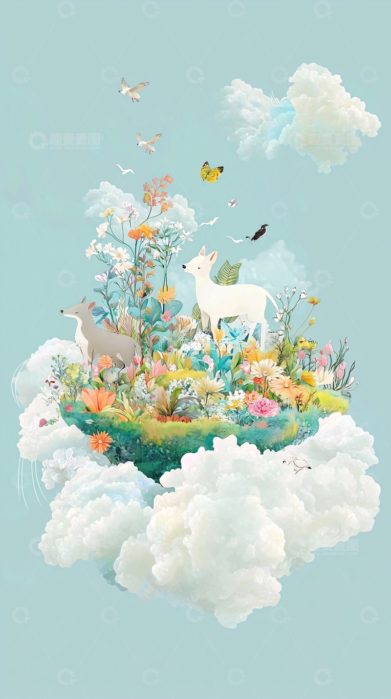 高清大图下载【趣麦麦图】小鹿