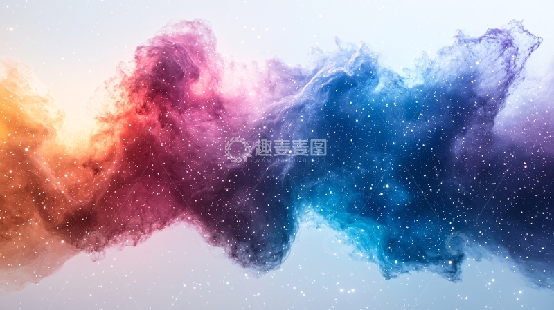 高清大图下载【趣麦麦图】彩色烟雾星云