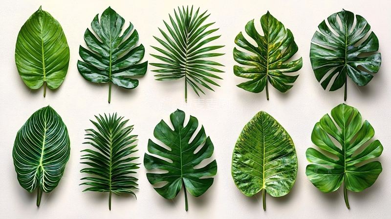 高清大图下载【趣麦麦图】绿植叶子背景图