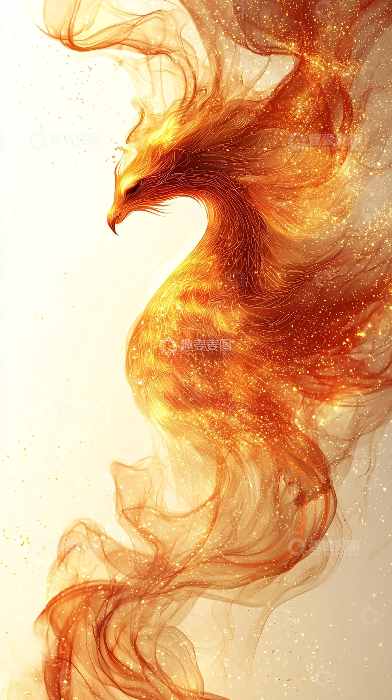 高清大图下载【趣麦麦图】火焰凤凰
