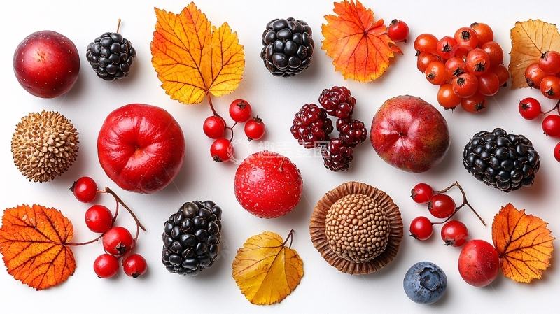 高清大图下载【趣麦麦图】秋季水果摆拍