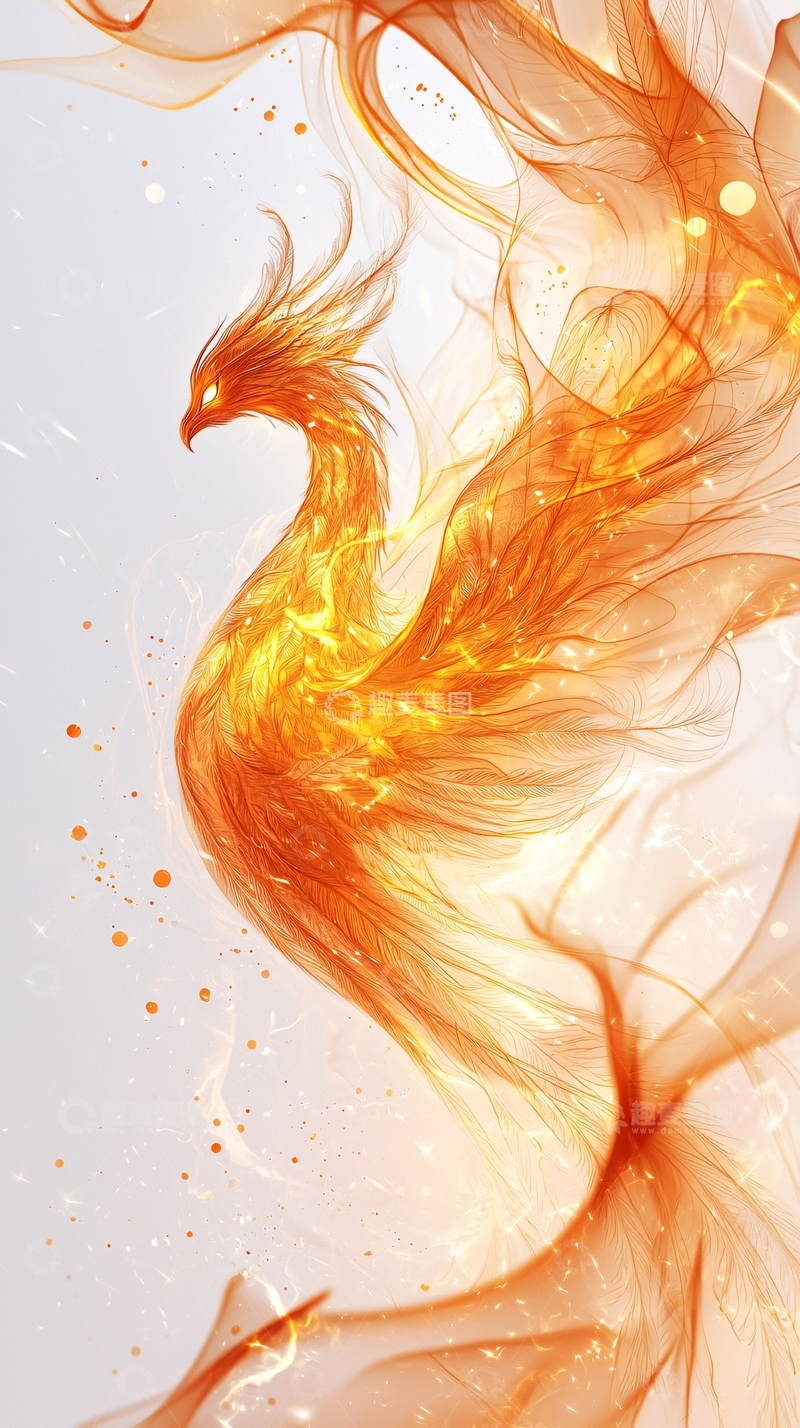 高清大图下载【趣麦麦图】火焰凤凰