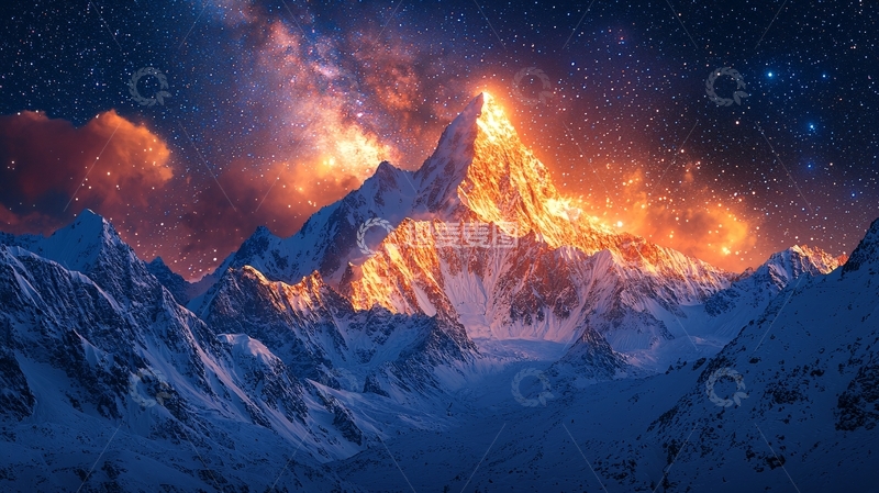 高清大图下载【趣麦麦图】火焰山峰