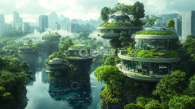 高清大图下载【趣麦麦图】未来生态城市