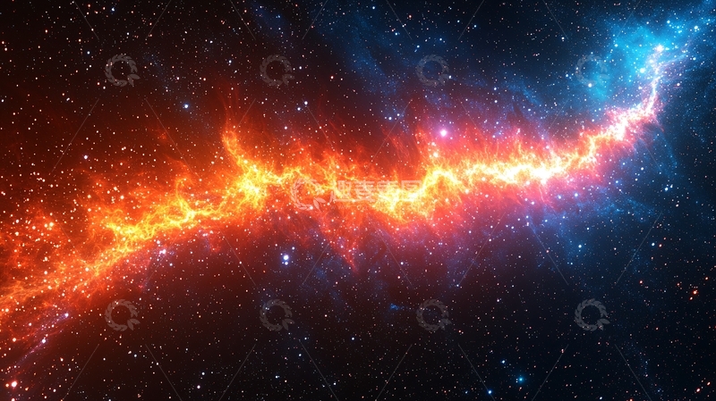 高清大图下载【趣麦麦图】宇宙星云火焰