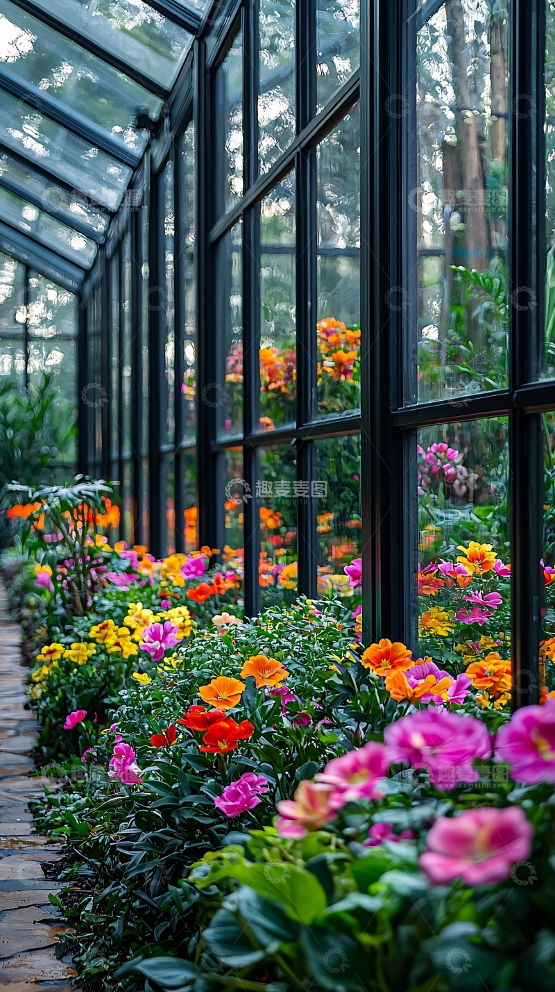 高清大图下载【趣麦麦图】玻璃温室花园