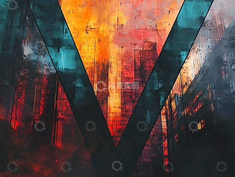 高清大图下载【趣麦麦图】抽象城市夜景