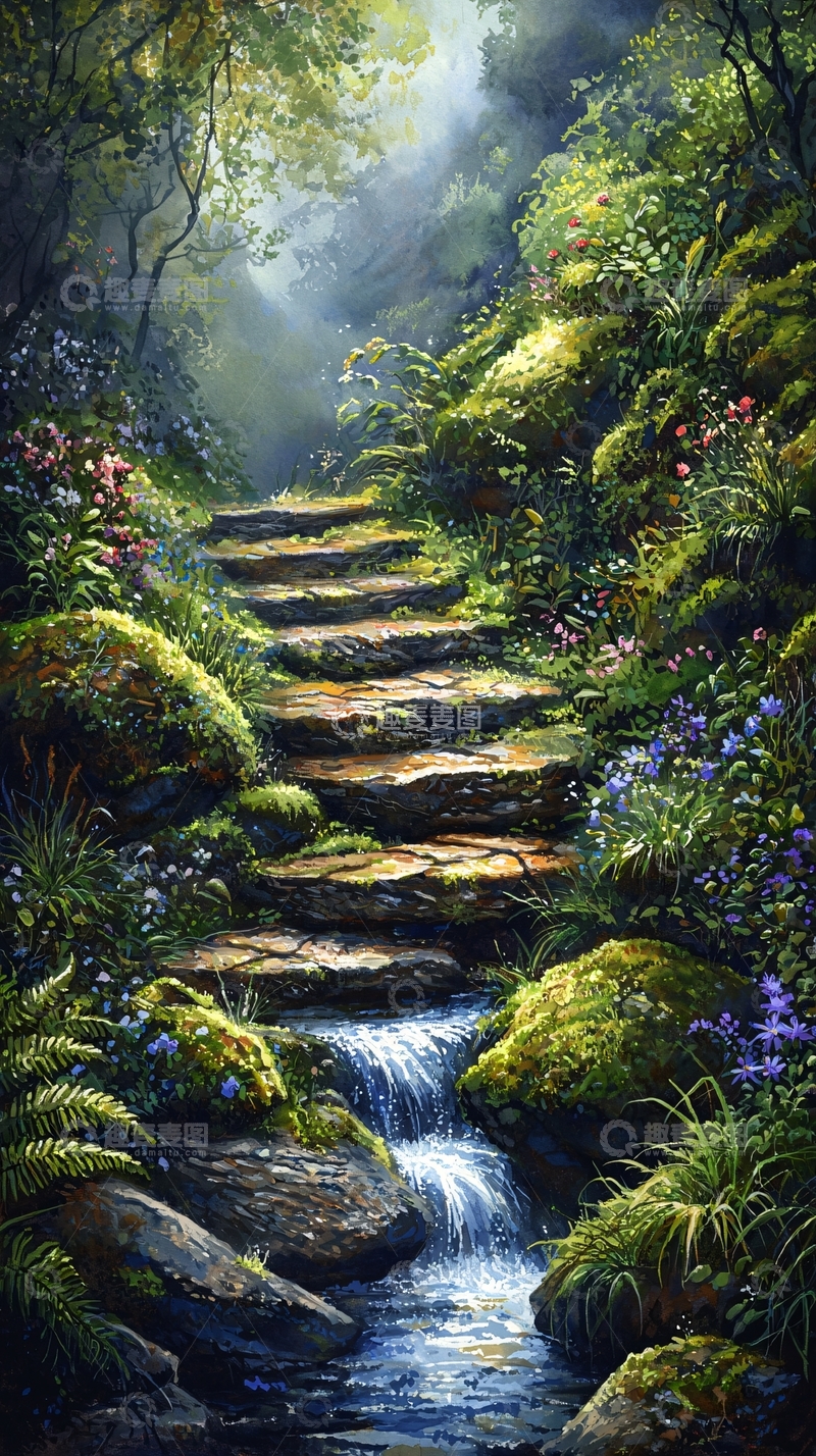 高清大图下载【趣麦麦图】森林小路