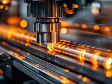 精密金属加工的火花四溅