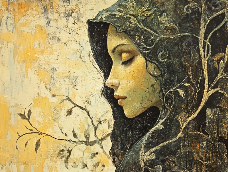 高清大图下载【趣麦麦图】宁静少女