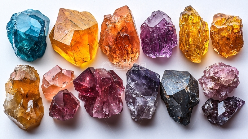 高清大图下载【趣麦麦图】彩色晶簇