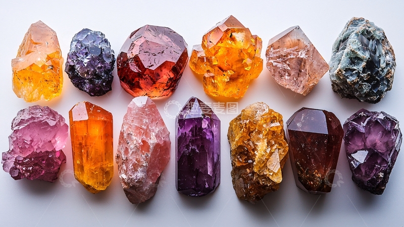 高清大图下载【趣麦麦图】彩色水晶簇
