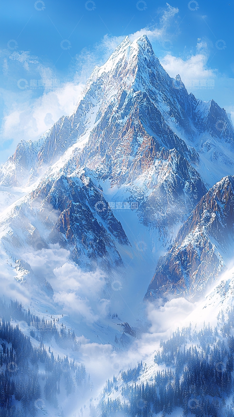 高清大图下载【趣麦麦图】雪山