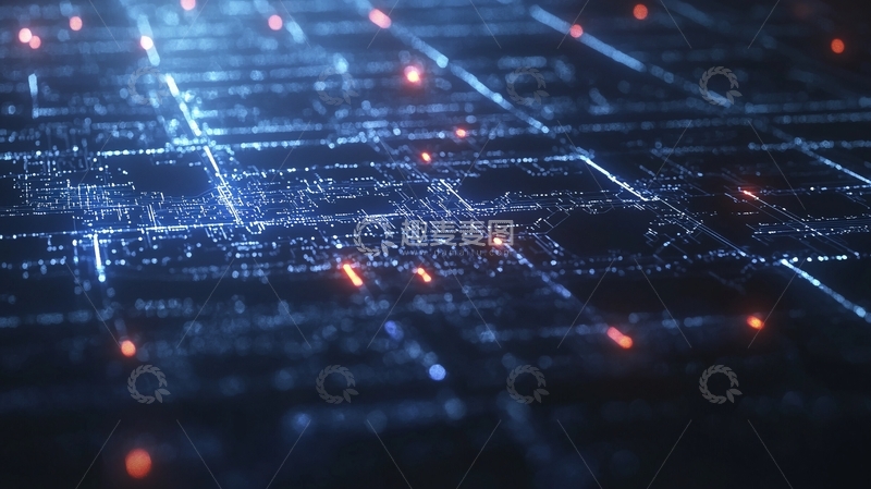 高清大图下载【趣麦麦图】未来科技感数据流