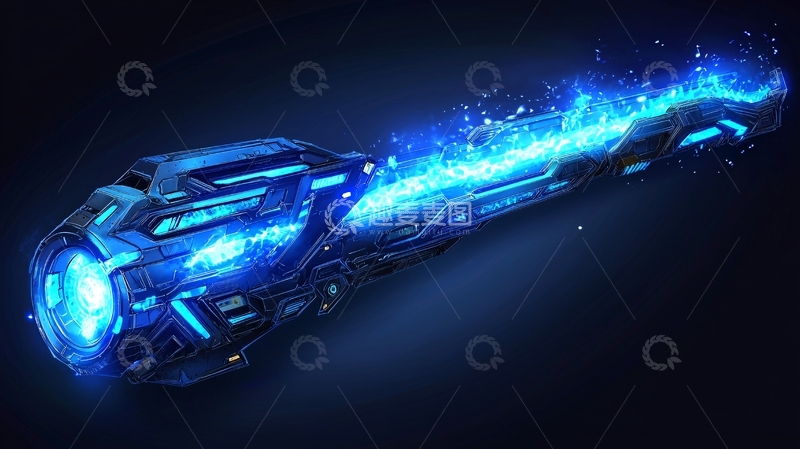 高清大图下载【趣麦麦图】蓝色能量武器