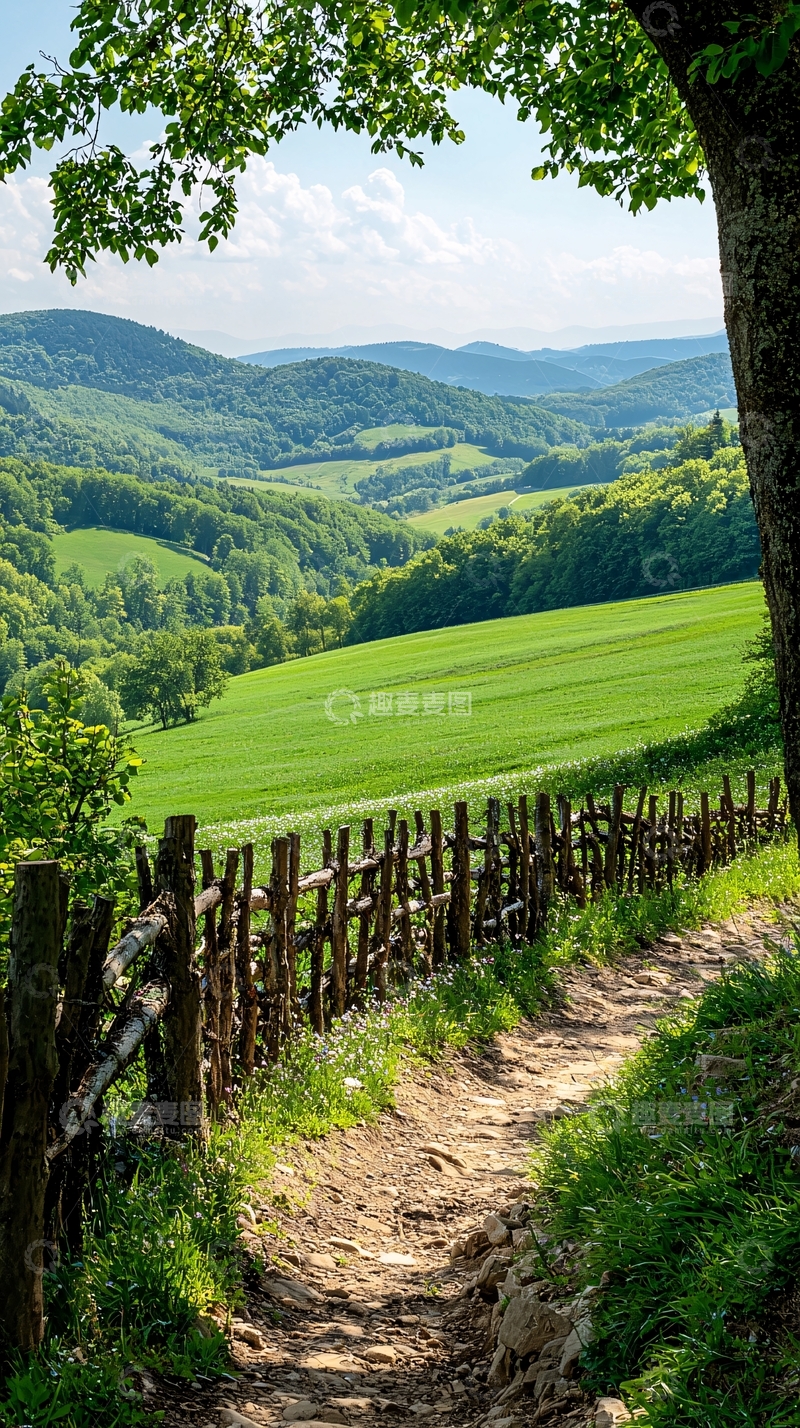 高清大图下载【趣麦麦图】田园小路
