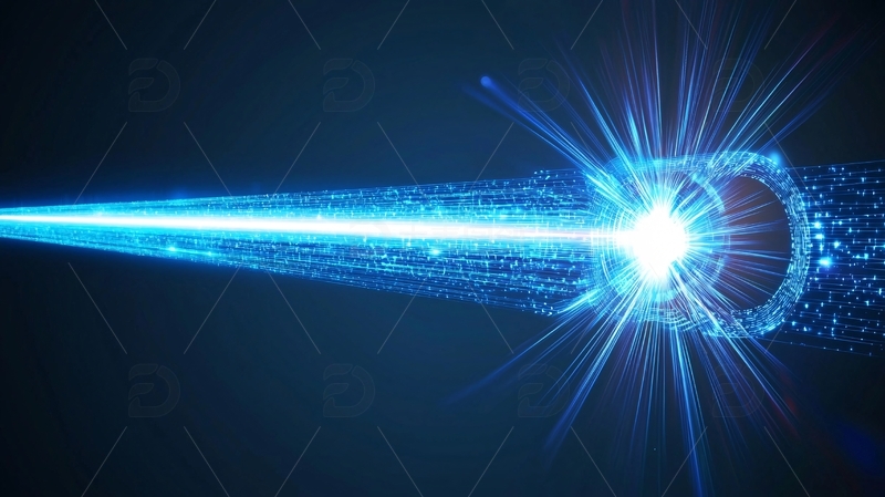 高清大图下载【趣麦麦图】蓝色光束