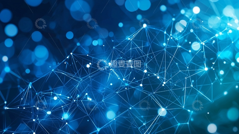 高清大图下载【趣麦麦图】蓝色科技背景14