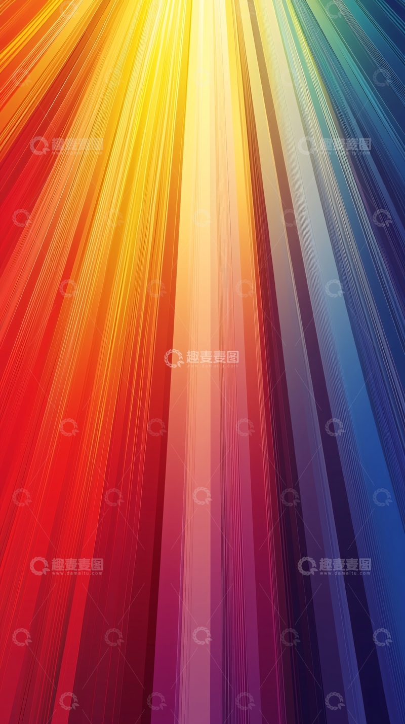 高清大图下载【趣麦麦图】彩色光线汇聚