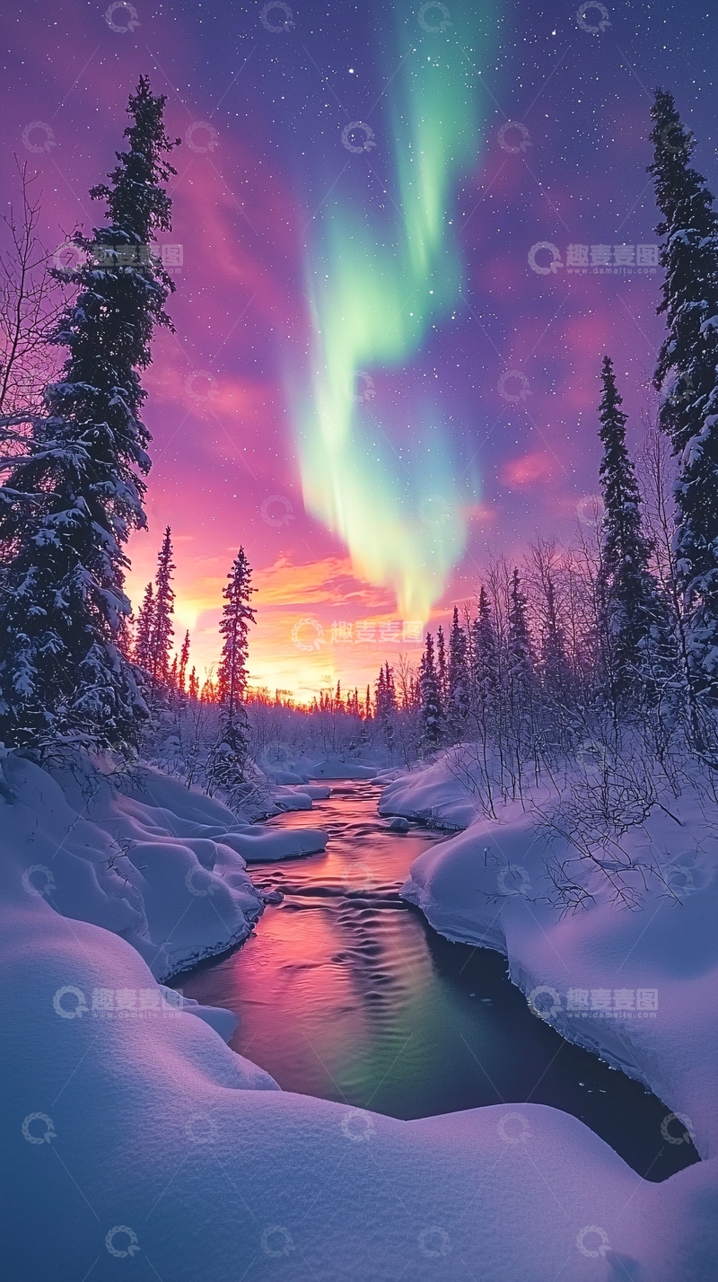 高清大图下载【趣麦麦图】极光