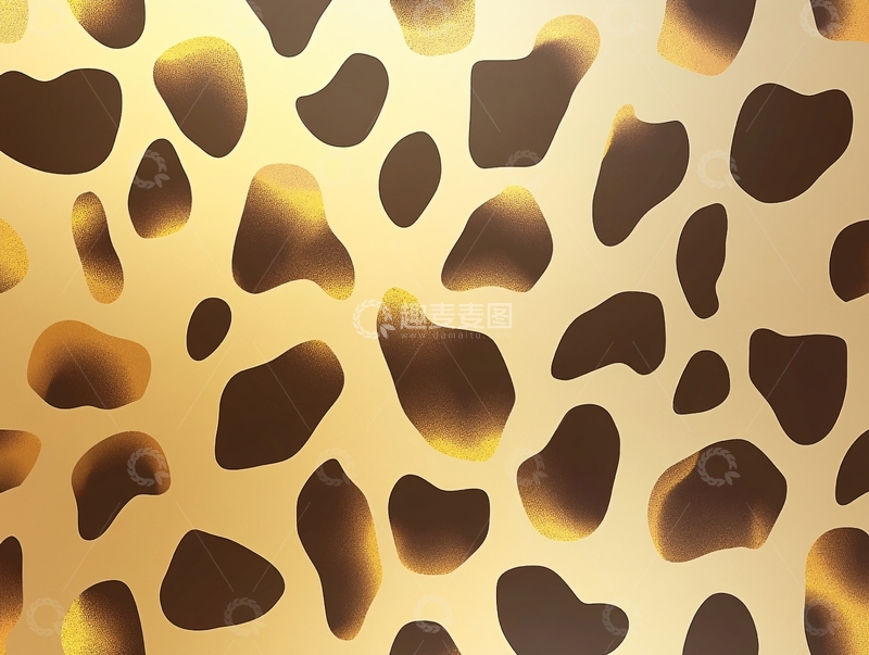 高清大图下载【趣麦麦图】金色豹纹