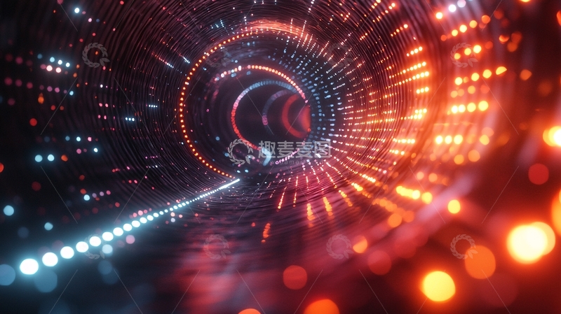 高清大图下载【趣麦麦图】科技感隧道48