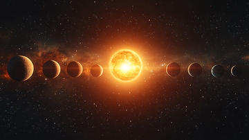 恒星系行星排列图