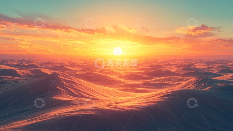 高清大图下载【趣麦麦图】日落