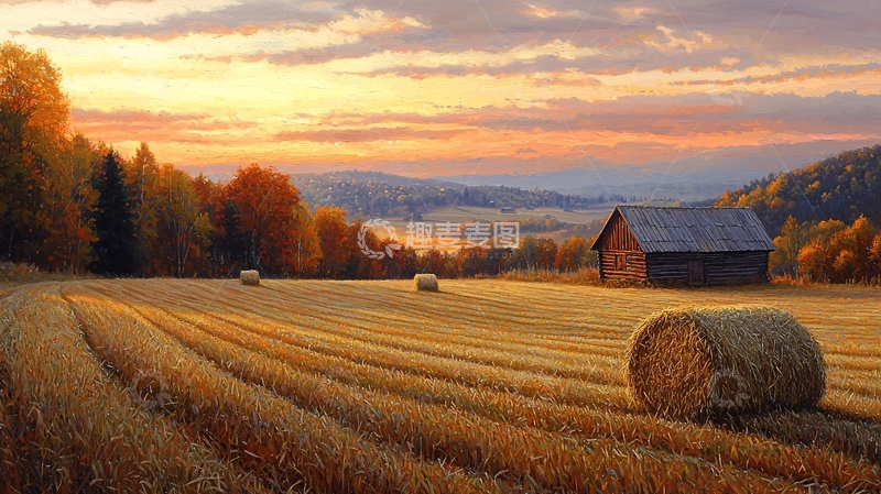 高清大图下载【趣麦麦图】秋日田园风光40
