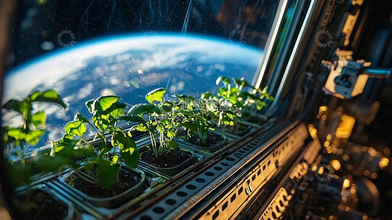 高清大图下载【趣麦麦图】太空蔬菜种植