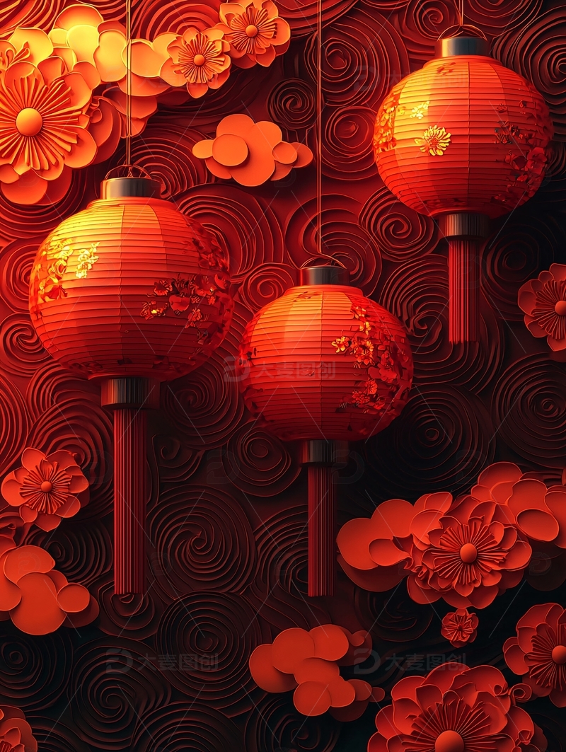 高清大图下载【趣麦麦图】红灯笼