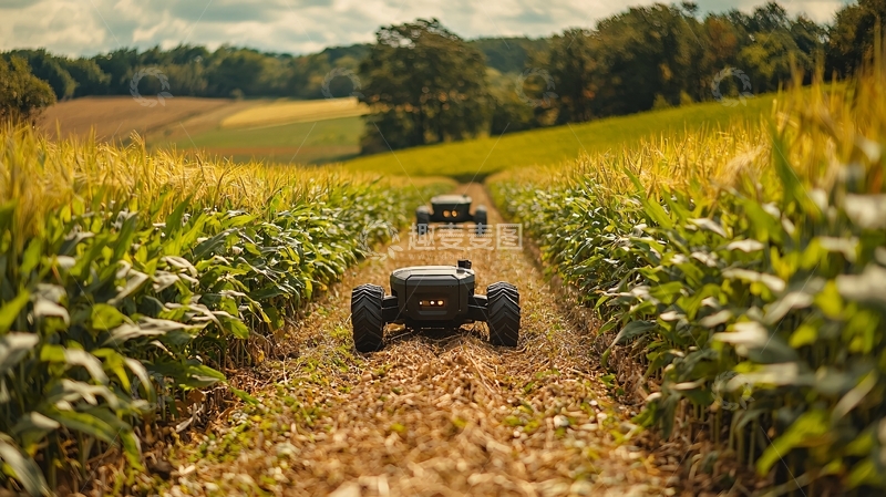 高清大图下载【趣麦麦图】田间小路上的遥控车