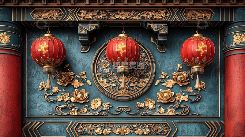 高清大图下载【趣麦麦图】中式建筑细节