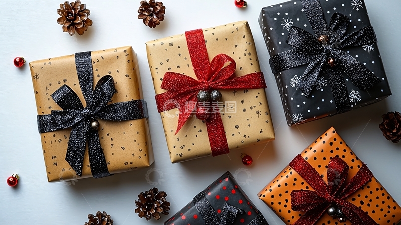 高清大图下载【趣麦麦图】圣诞礼物包装