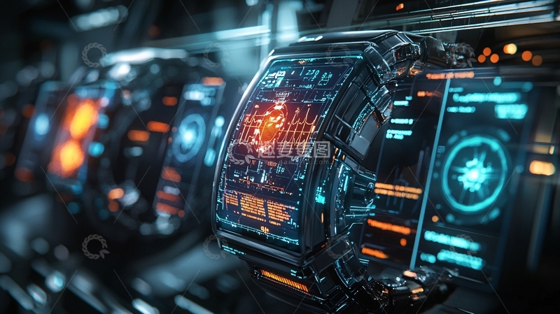 高清大图下载【趣麦麦图】未来科技感汽车内饰