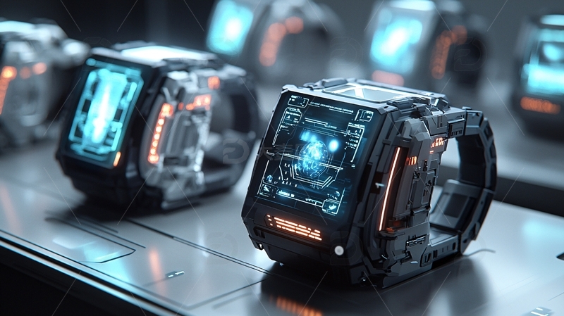 高清大图下载【趣麦麦图】未来科技智能手表