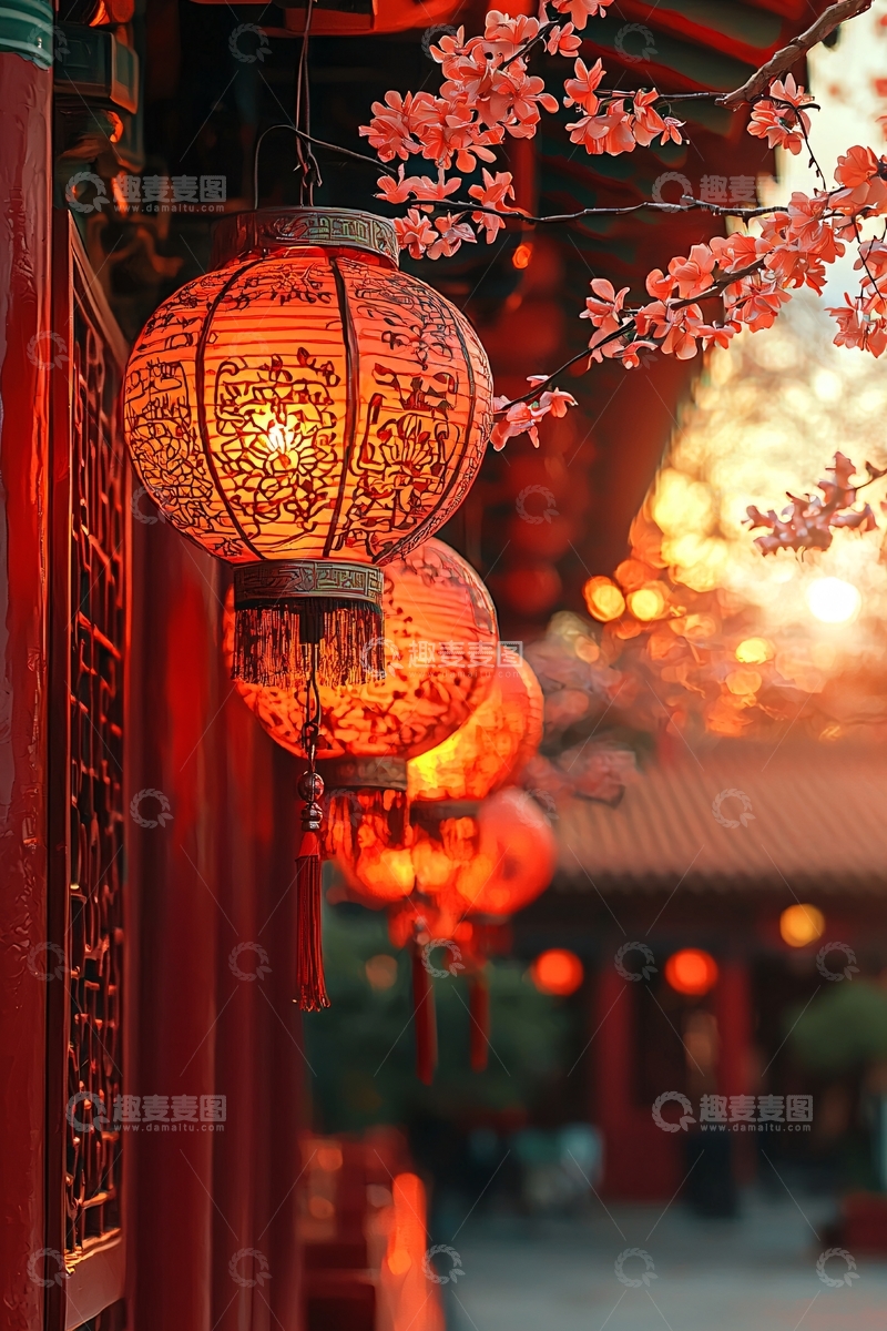 高清大图下载【趣麦麦图】中式灯笼