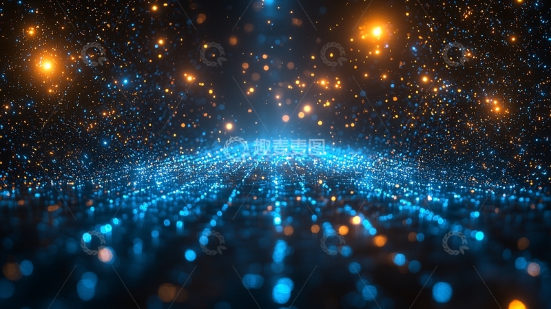 高清大图下载【趣麦麦图】宇宙星河粒子流