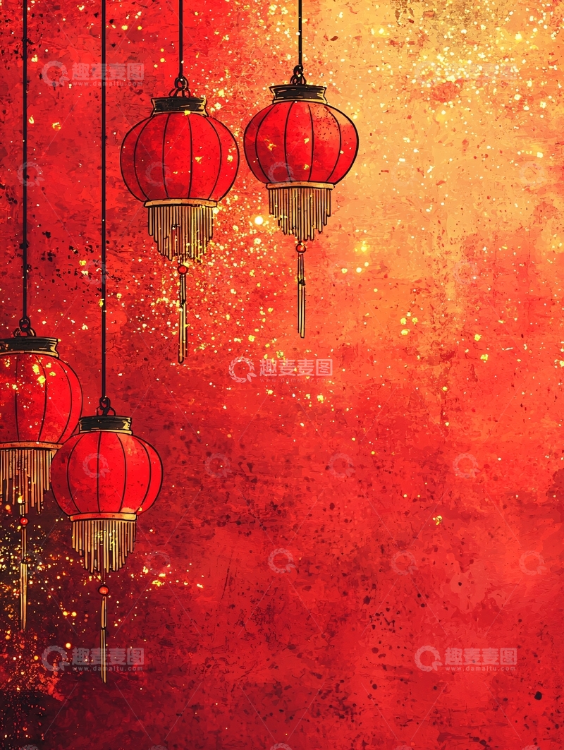 高清大图下载【趣麦麦图】红色灯笼