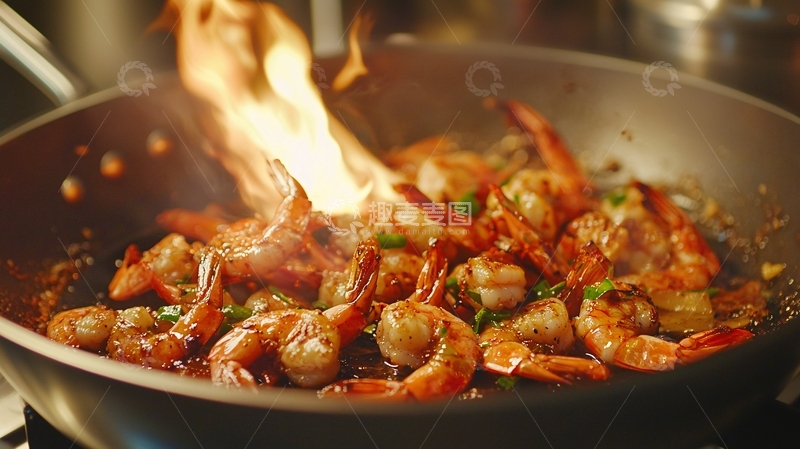 高清大图下载【趣麦麦图】火焰虾