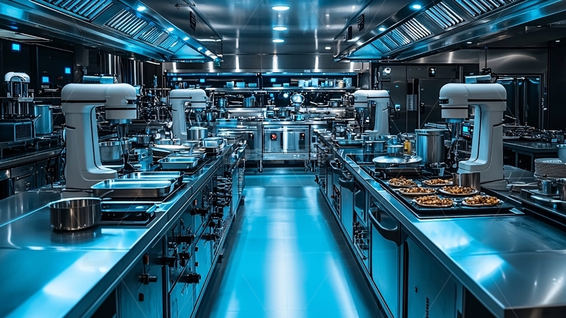 高清大图下载【趣麦麦图】高端现代化酒店厨房