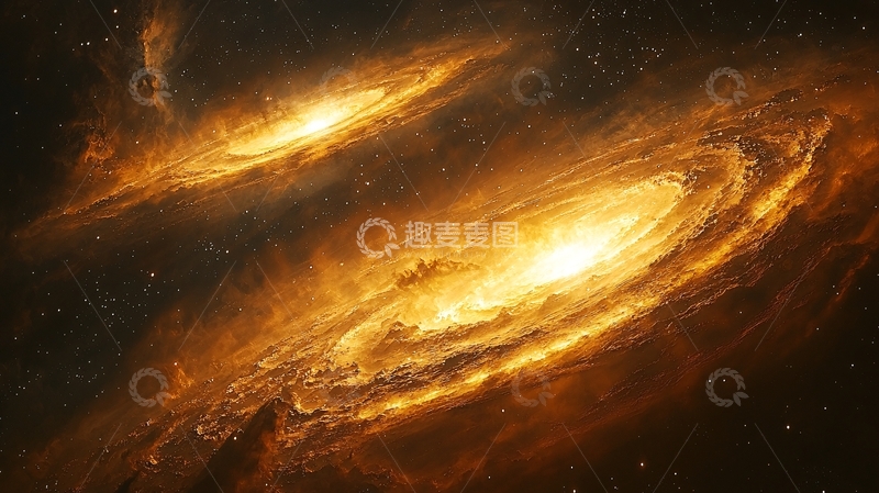 高清大图下载【趣麦麦图】宇宙碰撞