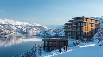 雪山湖泊度假酒店