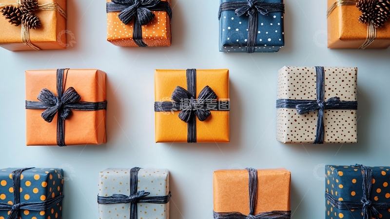 高清大图下载【趣麦麦图】各式礼品盒排列