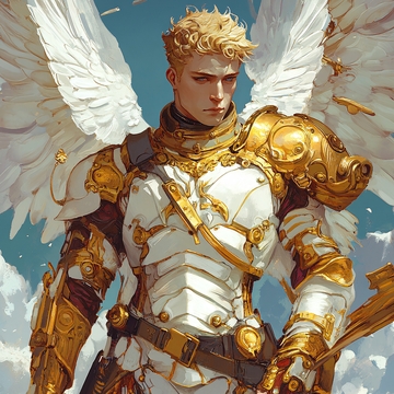 金色盔甲天使